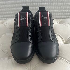 Christian Louboutin Black and Red Men's Sneakers
